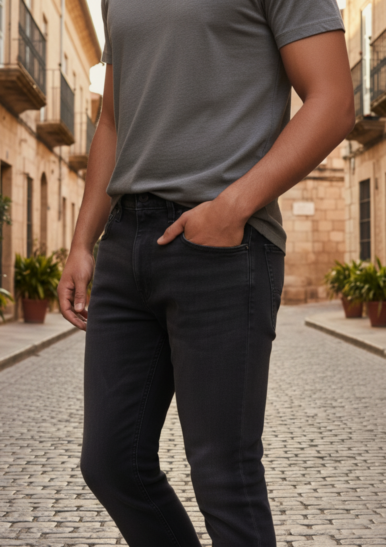 4 Men's Slim-Tapered Mid-Rise Jeans - Image 5