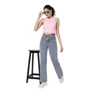 Women Women's Wide Leg Baggy Denim Jeans