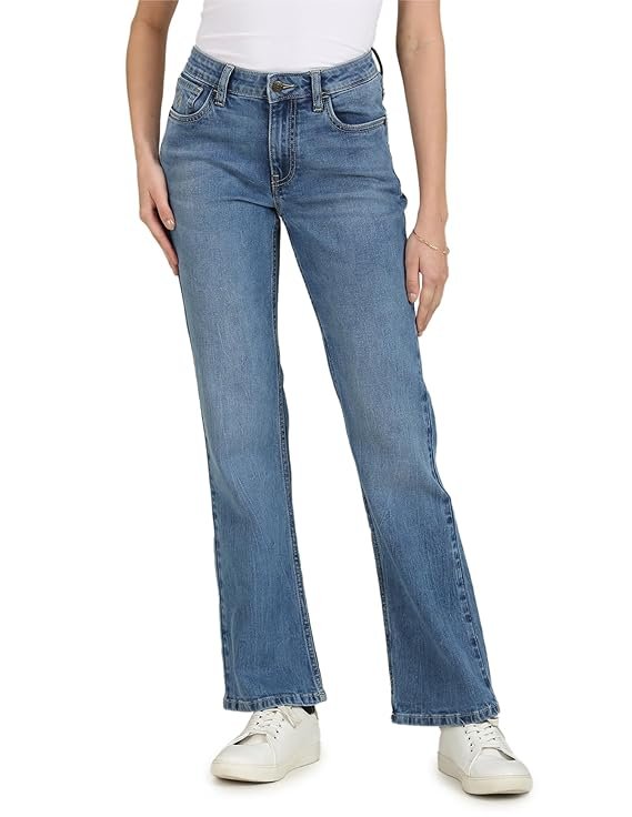 71JpiSq7UbL._SX569_ USPA Women's High Rise Denim Jeans - Image 3